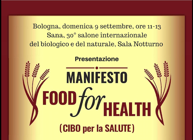 Vandana Shiva presenta il Manifesto ‘Food for Health’, Bologna, Sana, 9 settembre 2018
