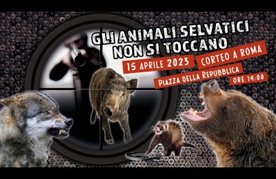 Roma 15 Aprile: corteo nazionale “La fauna selvatica non si tocca”