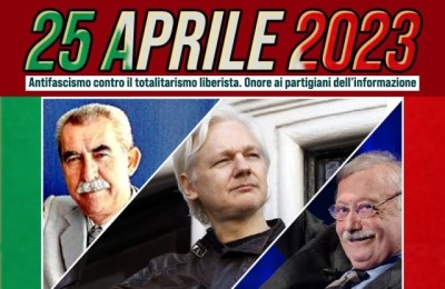 Roma 25 Aprile: “Antifascismo contro il totalitarismo liberista. Onore ai partigiani dell’informazione”