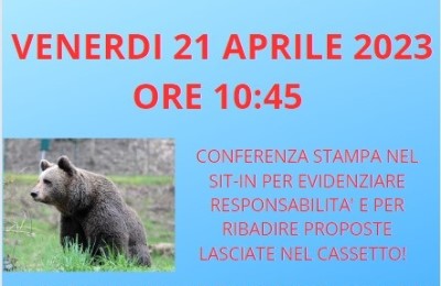 Trento 21 Aprile: Sit-In a difesa degli orsi nel mirino di Fugatti