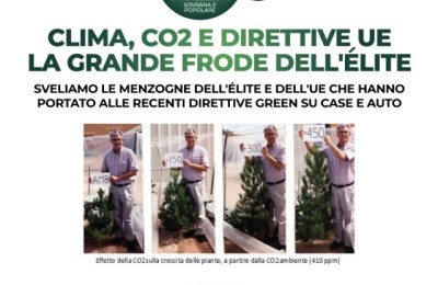 Roma 26 Maggio: “Le menzogne UE per giustificare le direttive green su case e auto”