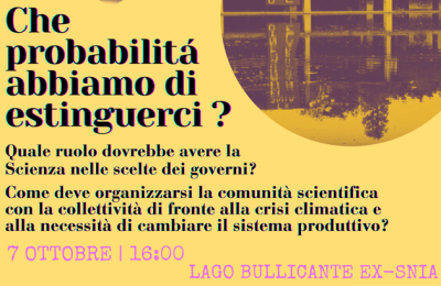 Roma, 10 Ottobre: Il Premio Nobel Giorgio Parisi al Lago Bullicante ExSnia