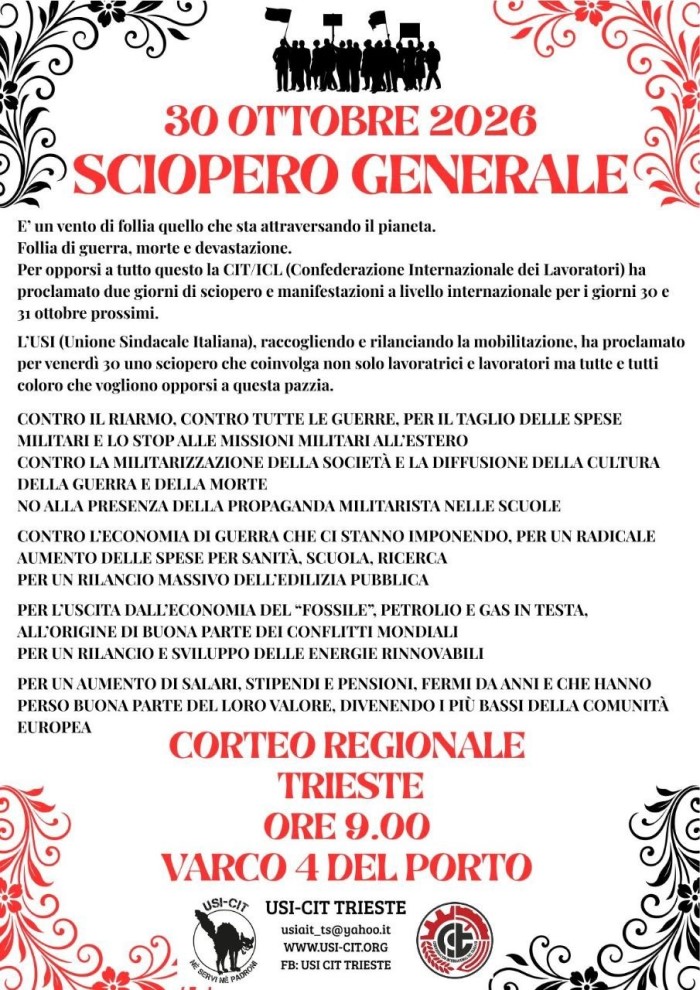 30 ottobre usi