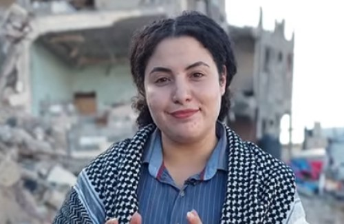 bisan owda giornalista palestinese di gaza screenshot